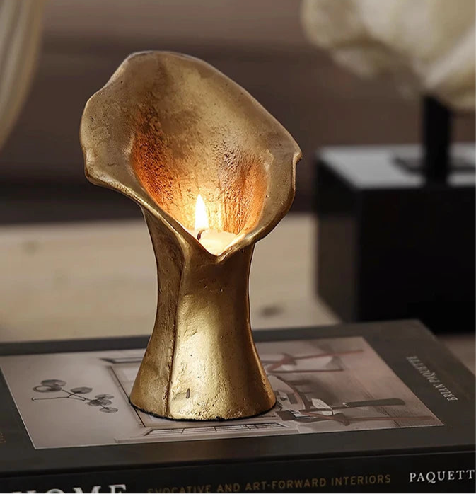 Pair of Modern Nordic Golden Candle Stick