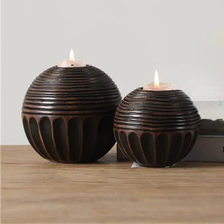 Set of Handmade White Tea Light Holder