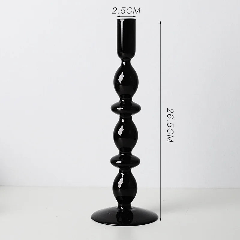 Set of Nordic Glass Candlestick