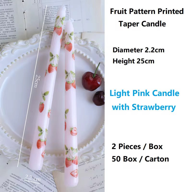 6 boxes of Fruit Pillar Candle