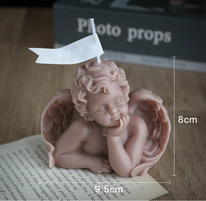 Pack of 2 Small Children Angel Aroma Candle