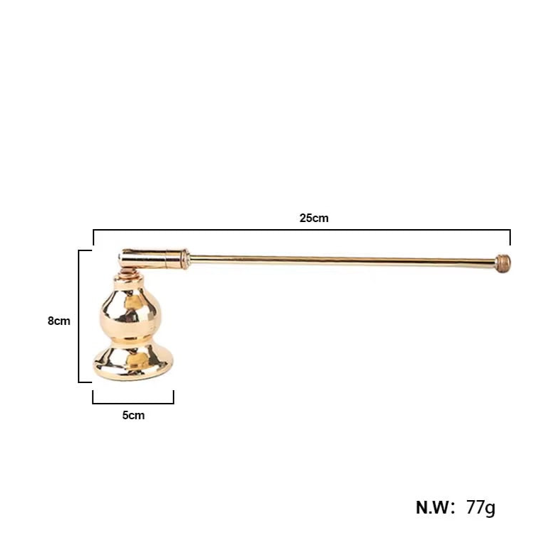 Gold & Silver Bell Shaped Candle Snuffer