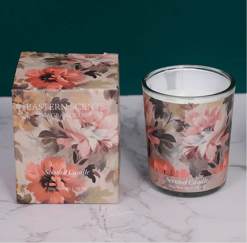 Essential Oil Perfume Glass Candle