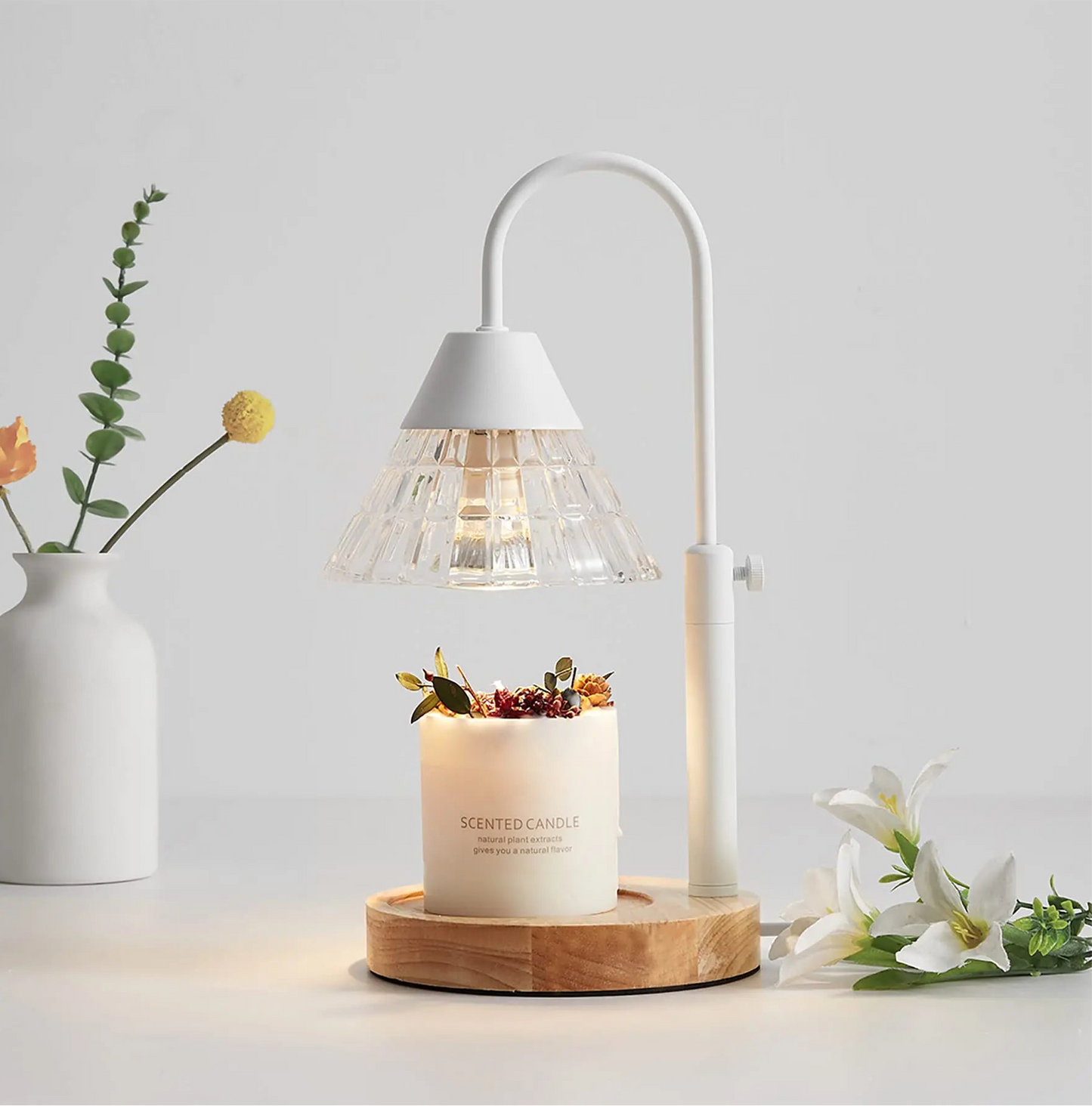 Wood Base Electric Candle Warmer