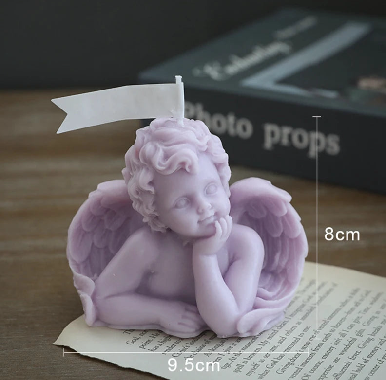 Pack of 2 Small Children Angel Aroma Candle