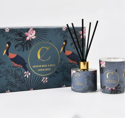 Midnight Scented Candle & Reed Diffuser Gift