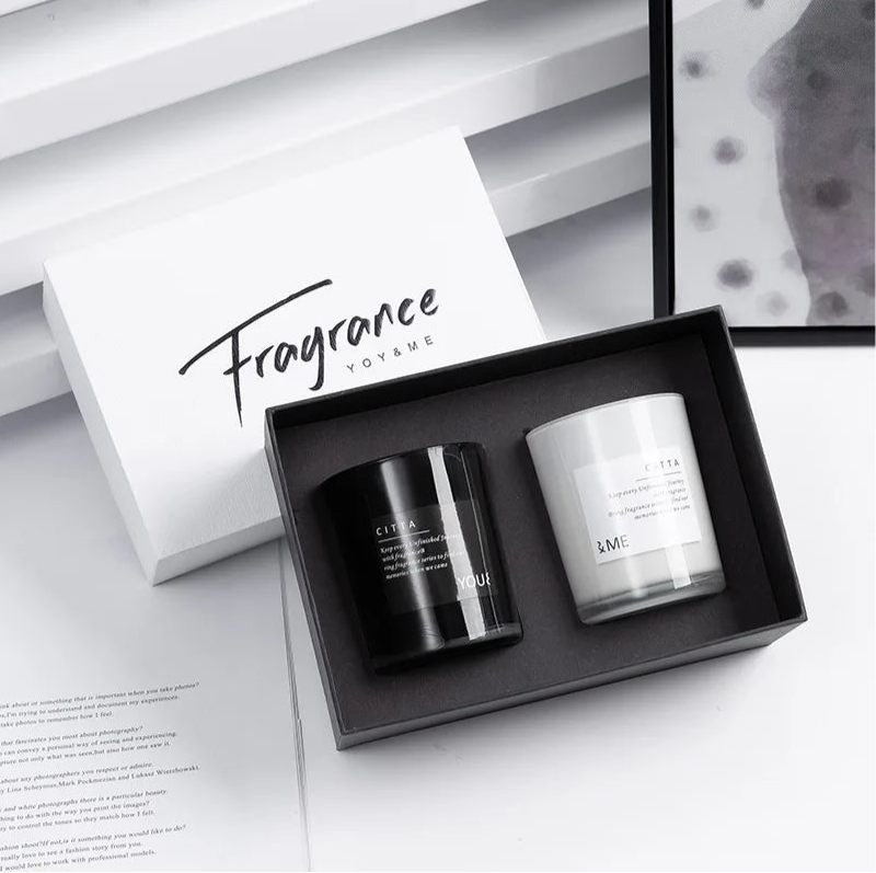 Smokeless Glass Cup Candle Gift Set