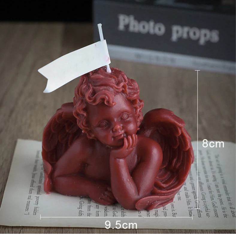 Pack of 2 Small Children Angel Aroma Candle