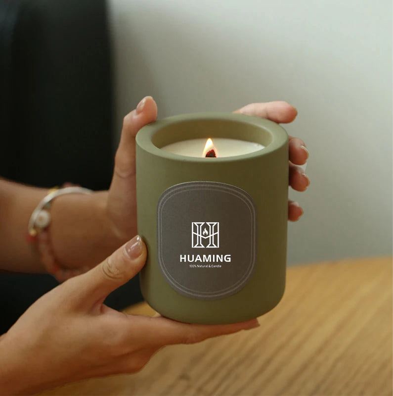 Cement Natural Soy Wax Candles