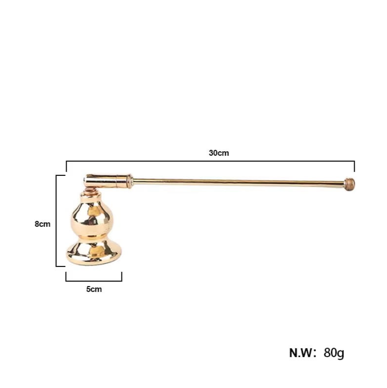 Gold & Silver Bell Shaped Candle Snuffer