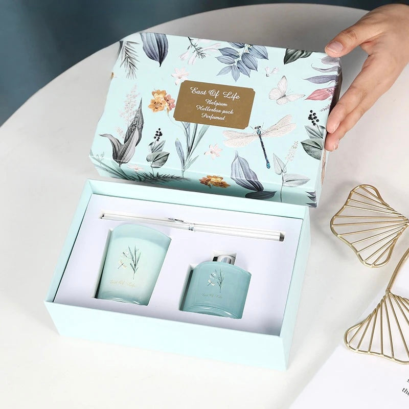Luxe Reed Diffuser and Candle Set Gift Set
