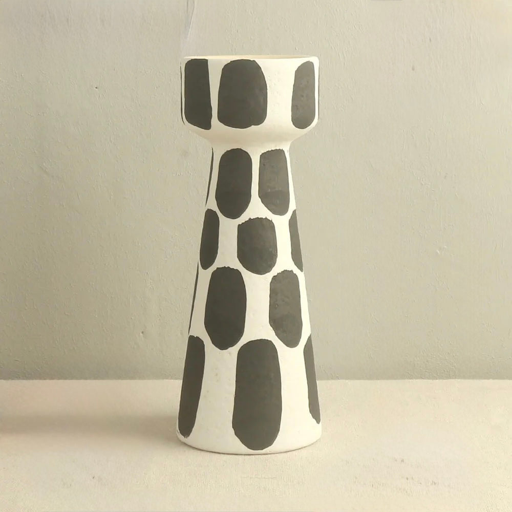 Set of Elegant Retro Ceramic Candle Holder