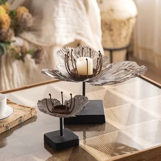 French Candle Flower Shape Candle Holder