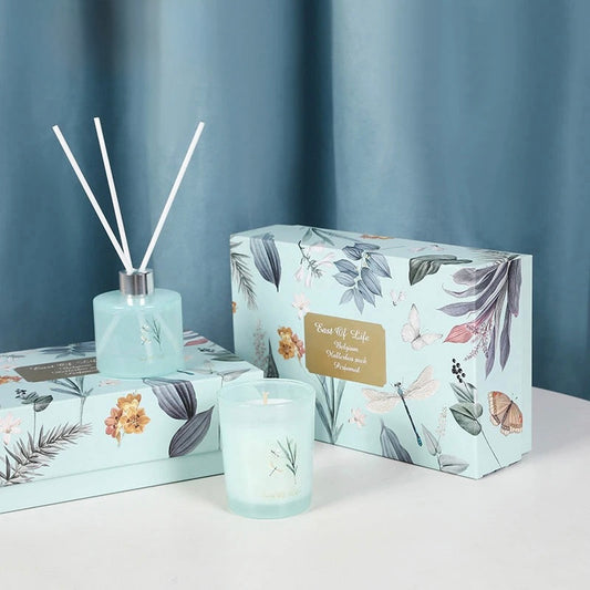 Luxe Reed Diffuser and Candle Set Gift Set