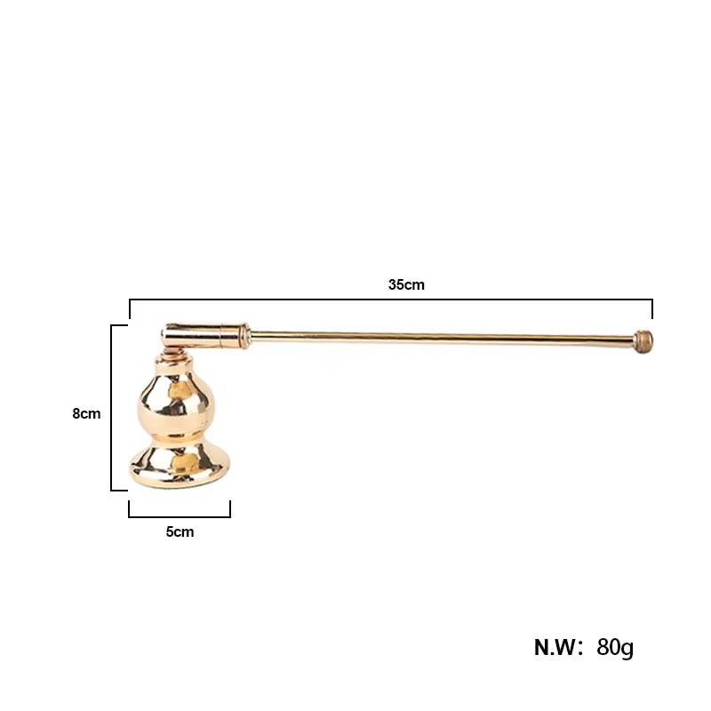 Gold & Silver Bell Shaped Candle Snuffer