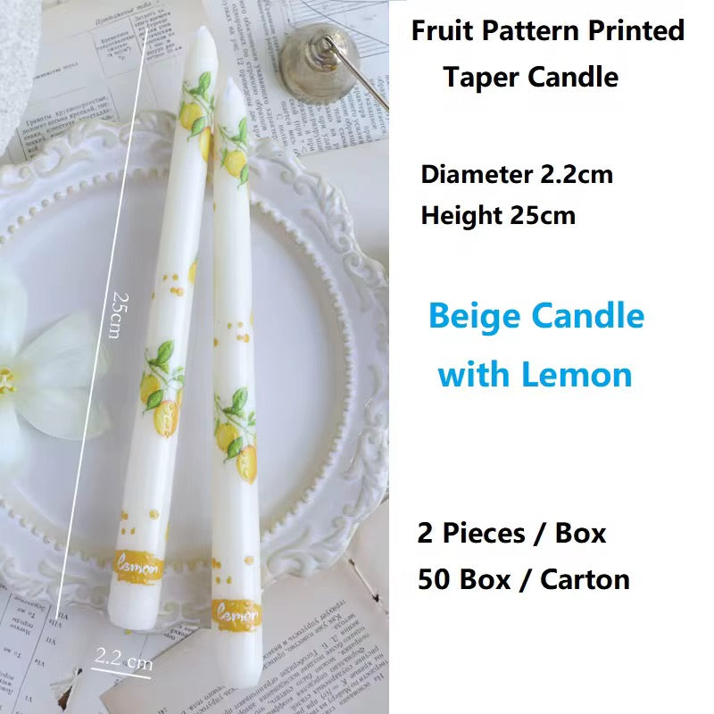 6 boxes of Fruit Pillar Candle