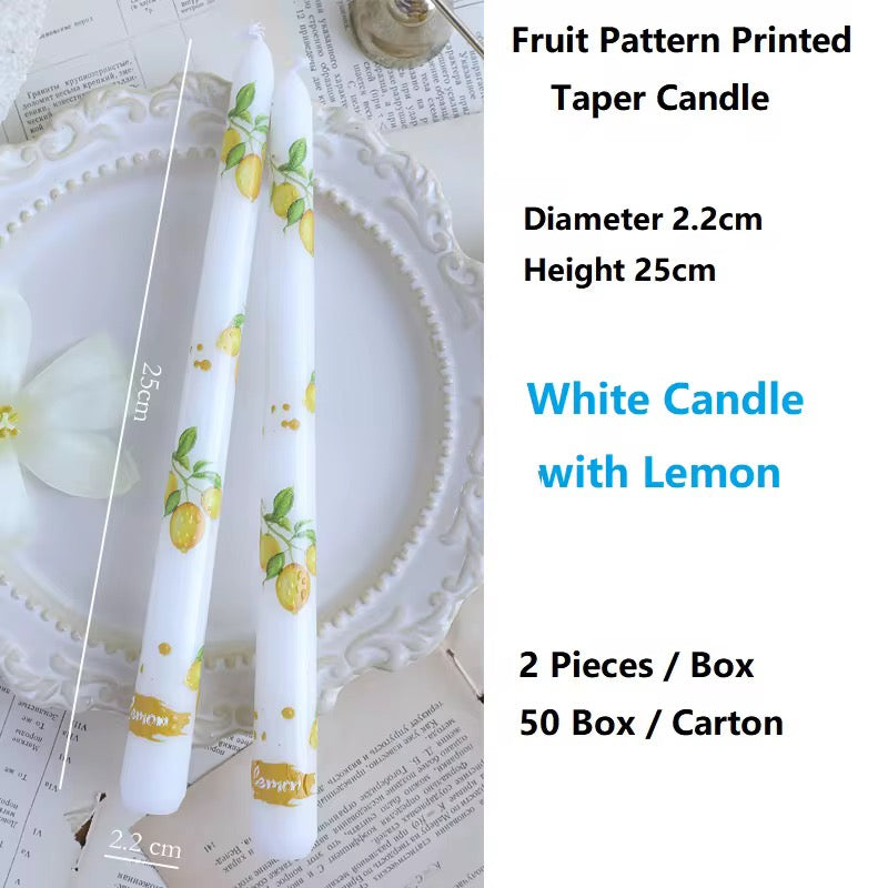 6 boxes of Fruit Pillar Candle