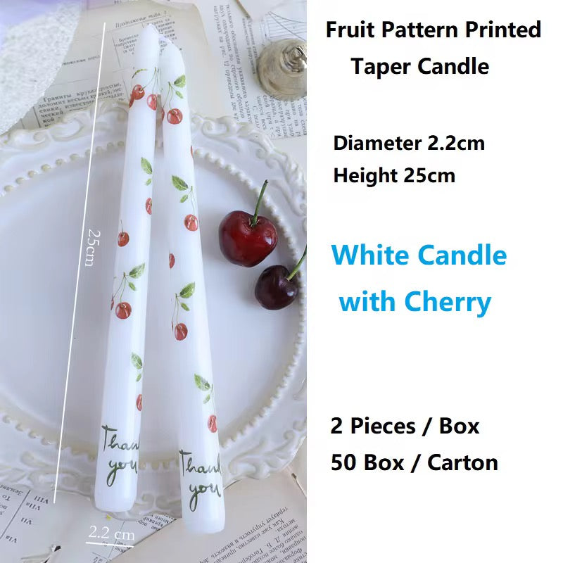6 boxes of Fruit Pillar Candle