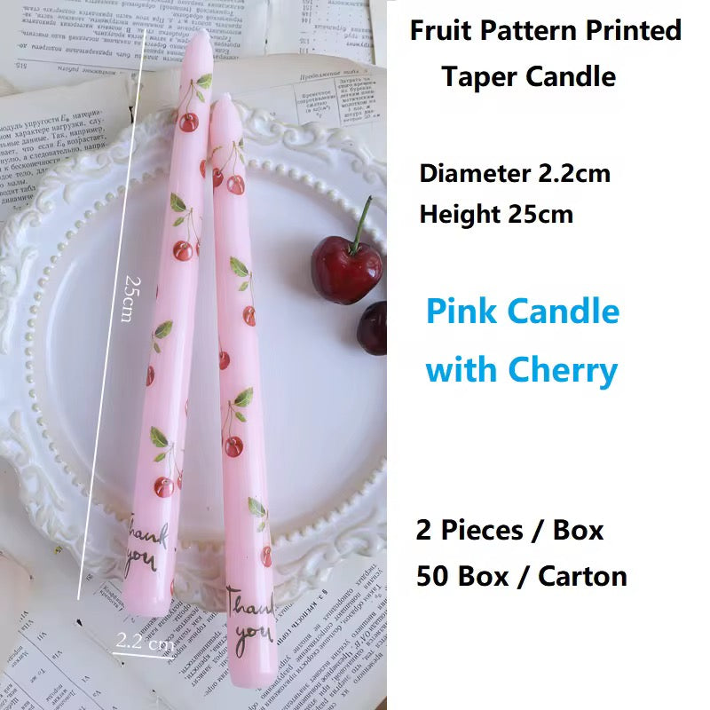 6 boxes of Fruit Pillar Candle