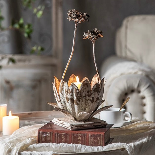 Iron flower Frame Candelabra